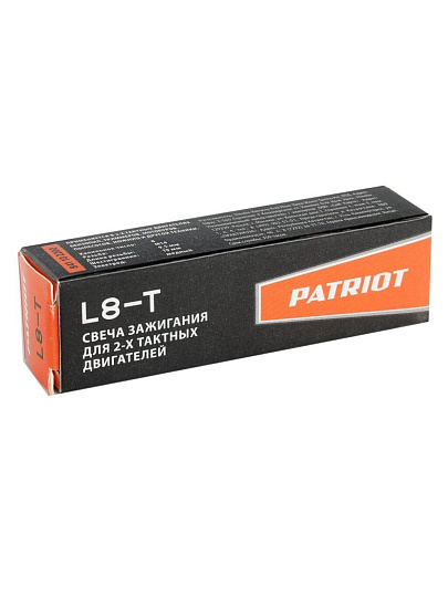 Свечи Patriot, L8T, для двухтактного двигателя, калильное число 8, шестигранник 19 мм, 841102200