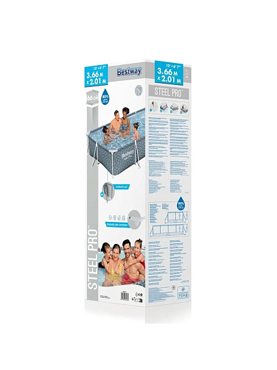 Бассейн каркасный Bestway, 366х201х66 см, Pool, 561FT, 4000 л