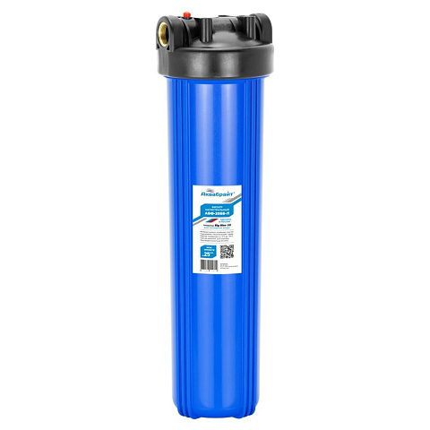 Колба фильтра для воды Аквабрайт, Big Blue 20, 1", для холодной воды, 1 ступ, АБФ-20ББ-Л