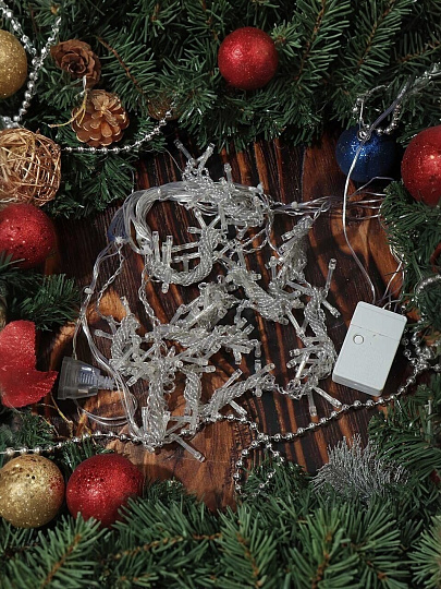 Гирлянда 120 ламп, 1.5х1.5 м, 8 режимов, Занавес, теплый белый свет, прозрачная, в помещении, сетевая, SY20L-09