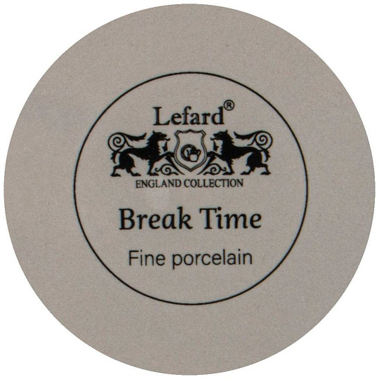 Кружка фарфор, 300 мл, Break Time, Lefard, 86-2510, светло-серая