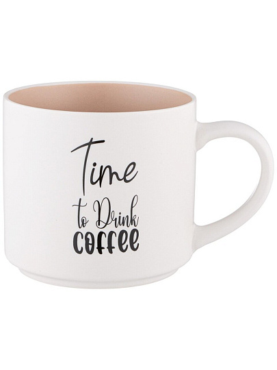 Кружка фарфор, 470 мл, Time To Drink Coffee, Lefard, 260-981