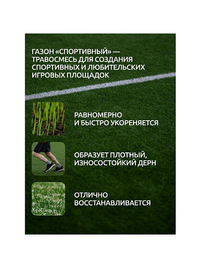 Семена Газон, Мираторг Зеленый, 1 кг, мешок, Мираторг
