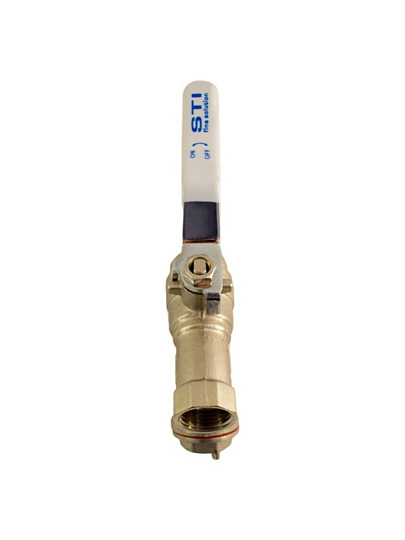 Кран для воды, 3/4", г-г, латунь, ручка, с фильтром, STI