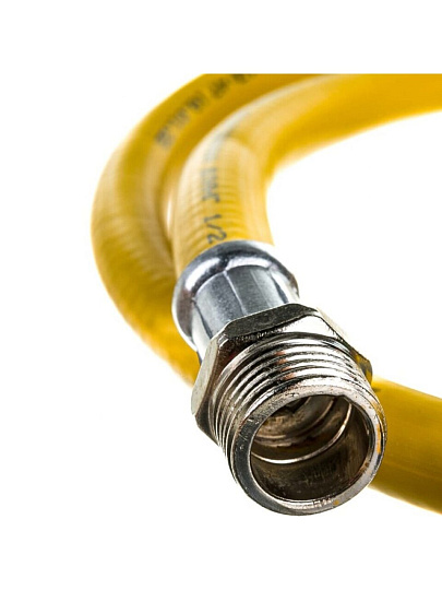 Подводка для газа 1/2''х1 м, г-ш, ПВХ, ELKA