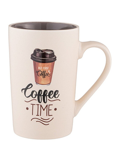 Кружка фарфор, 385 мл, Coffee Time, Lefard, 260-958