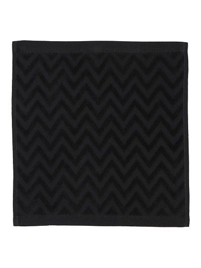 Полотенце кухонное махровое, 30х30 см, 450 г/м2, 100% хлопок, Silvano, Navy, черное, Узбекистан