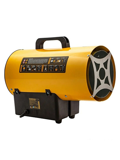 Пушка тепловая газовая, Denzel, GHG-15, 15 кВт, 500 м³/ч, 1 режим, круглая, 96477