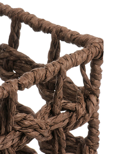 Корзина 30х20х14 см, прямоугольная, плетеная, мокко, Y4-9642