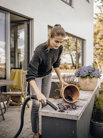 Пылесос хозяйственный, Karcher, WD 5 P S V-25/5/22, 1100 Вт, 25 л, сухая и влажная уборка, 221 м³/ч