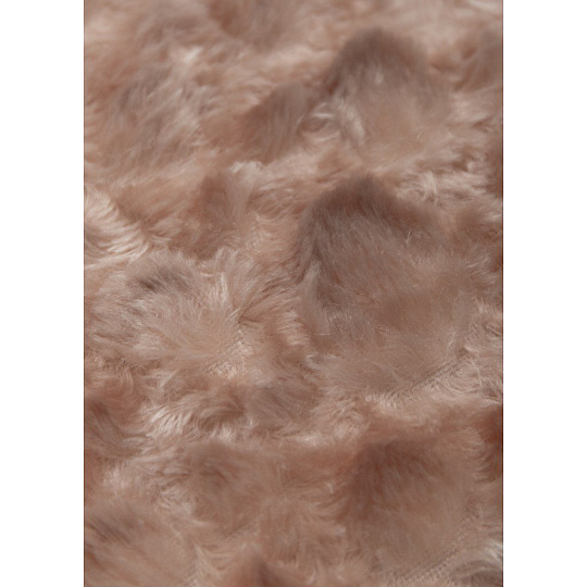 Наволочка декоративная Buenas Noches, Пузырьки, искусственный мех, 100% полиэстер, 48х48 см, бежевая, 78546