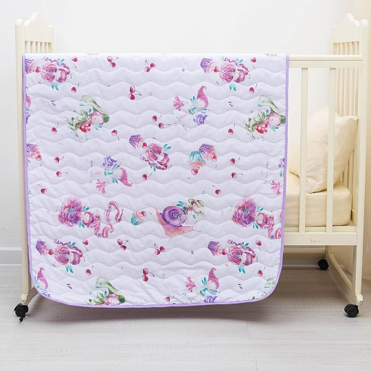 Покрывало детское 90х140 см, бязь, 100% хлопок, Непоседа, Маленькие феи, 512406/400299