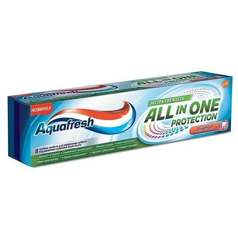 Зубная паста Aquafresh, All-in-One Protection Extra Fresh, 75 мл