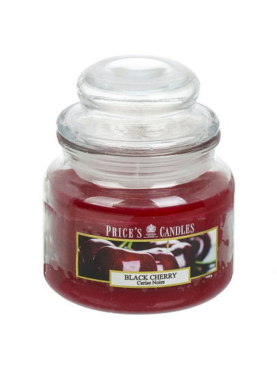 Свеча ароматизированная, 8.3х6.8 см, в банке, Prices's Candles, Черная вишня, 100 гр
