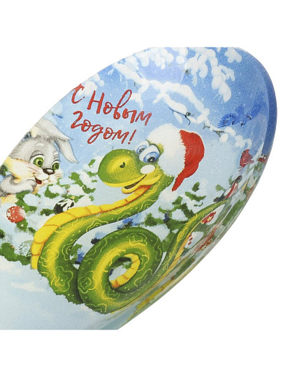 Подставка для ложки, стекло, 8x23.5 см, Daniks, Символ года 2025