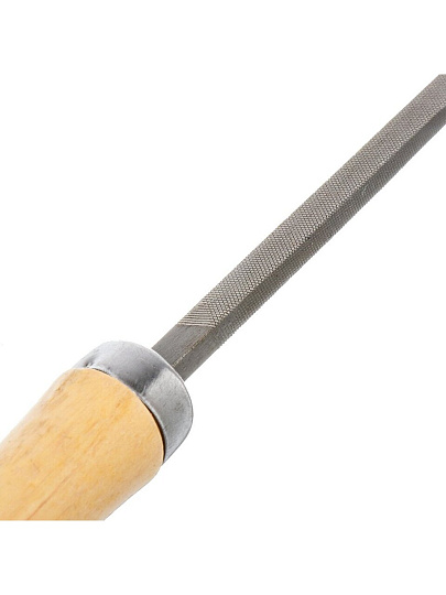 Напильник квадратный, 150 мм, №2, деревянная ручка, Bartex, 12001