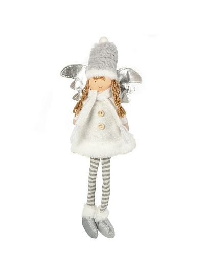 Фигурка декоративная Феечка, 19х10х25 см, белая, F010038