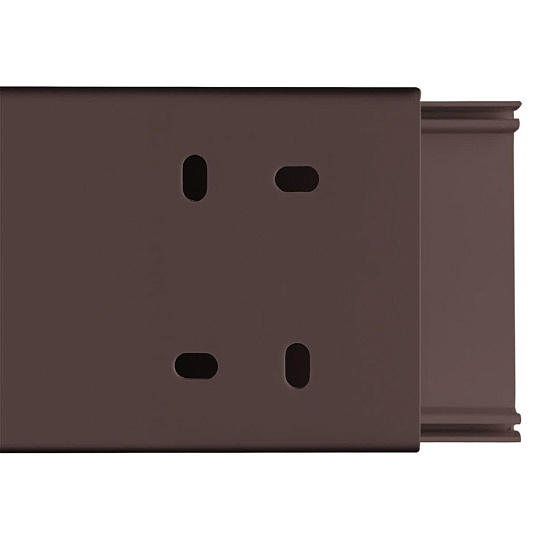 Кабель-канал пластик, 60х40 мм, 2 м, венге, TDM Electric, 3D, ЭКО, SQ0402-2409