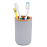 Стакан для зубных щеток, пластик, серый, Альтернатива, Бамбук, М8054 - фото 3