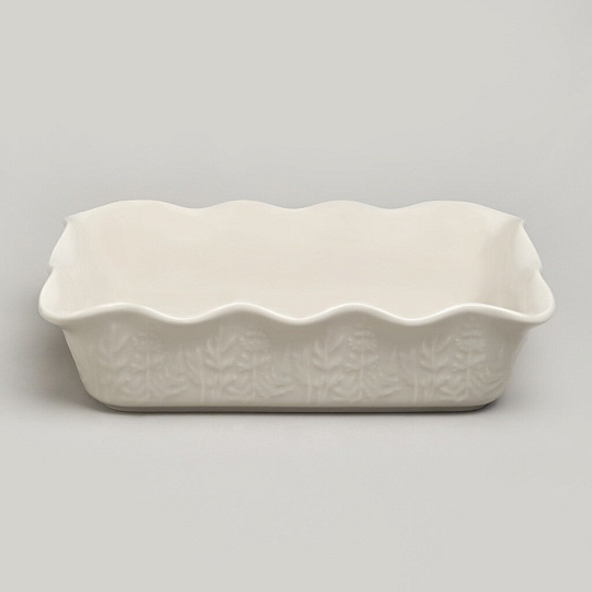 Форма для запекания керамика, 24х32х8 см, 2.5 л, прямоугольная, Agness, Beige, 780-122