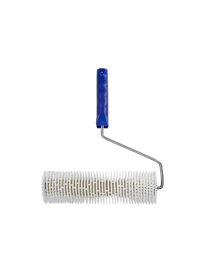 Валик игольчатый для наливных полов, РемоКолор, малая игла, пластик, 240хдиаметр 72 мм, с бюгелем, 04-7-324