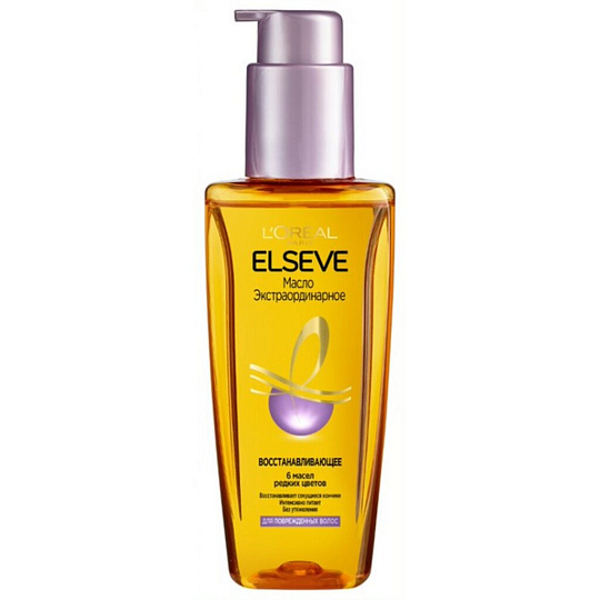 Масло для волос, L'Oreal Paris, Elseve Восстановление, против секущихся концов, 100 мл