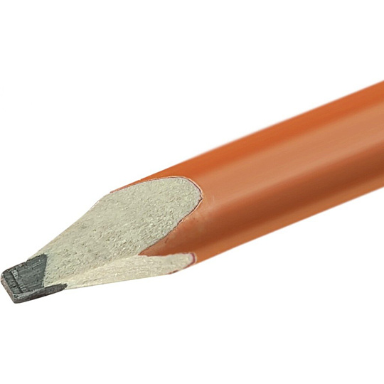 Карандаш малярный, дерево, 175 мм, овальный, для твердых поверхностей, желтый, Lekon, 014171