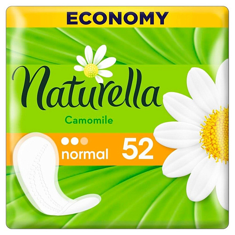 Прокладки женские Naturella, Camomile Normal Trio, ежедневные, 52 шт