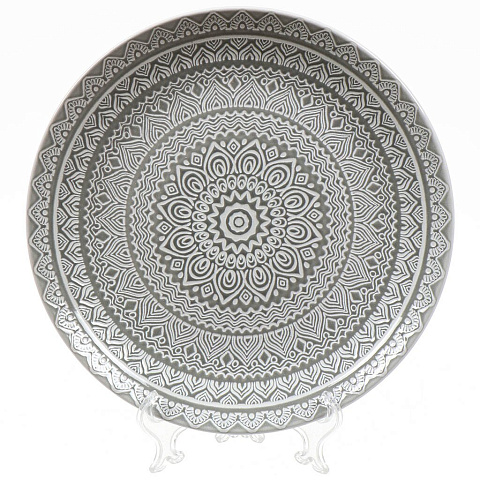 Тарелка обеденная, керамика, 27 см, круглая, Таяна, Daniks