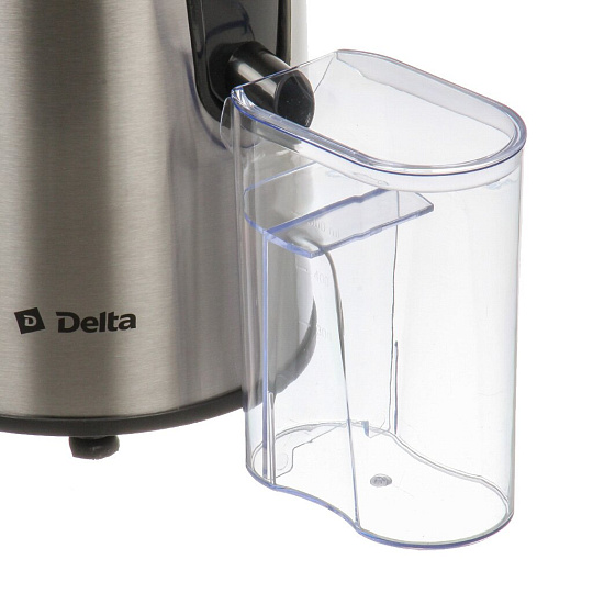 Соковыжималка электрическая Delta, DL-0232, 600 Вт, резервуар для сока 0.5 л, 2 скорости, 1.2 л, черная