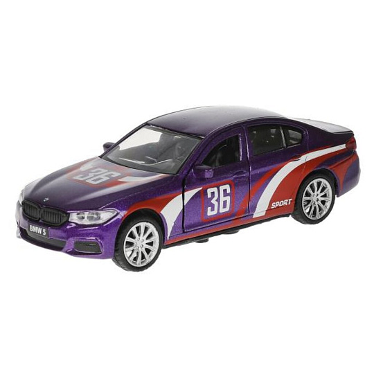Машина детская Технопарк, BMW 5 Series Sedan M-Sport, 12 см, свет, звук, металл, 5ER-12SLSRT-PRL