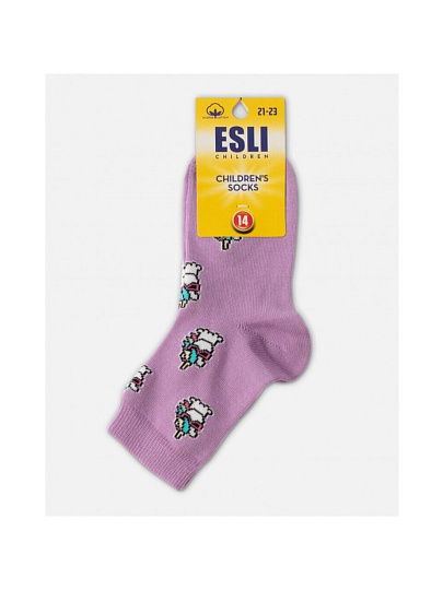 Носки детские для девочки, Esli, 641, сиреневые, р. 14, 21С-90СПE