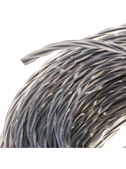 Леска для триммера 2 мм, 15 м, квадрат, Bartex, скрученная, двухцветная