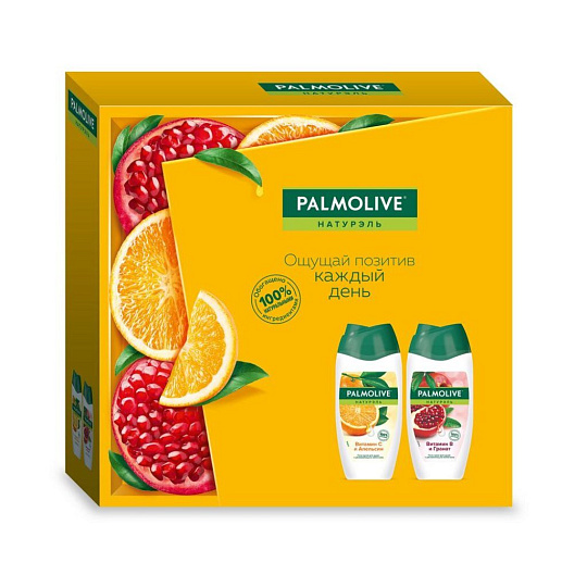 Набор "Palmolive" гель-крем д/душа Витамин В и Гранат 250мл+гель д/душа Витамин С и Апельсин 250мл