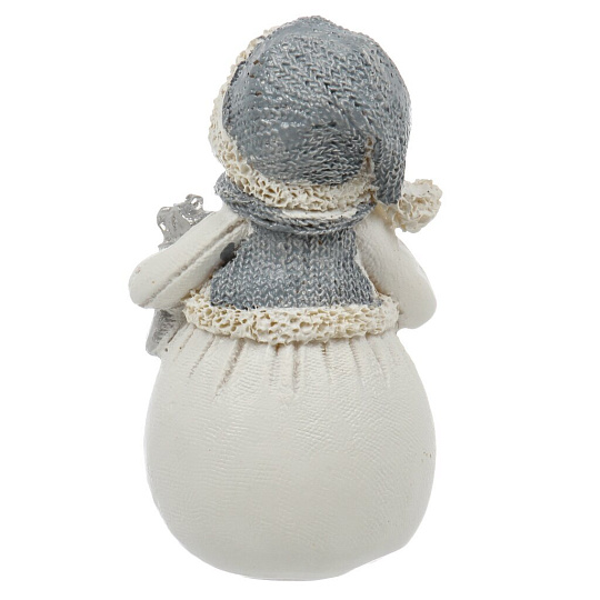 Фигурка декоративная полистоун, Снеговичок, 5х4х8.5 см, A020236