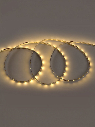 Лента светодиодная SMD 2835, 4.8 В, IP20, 3 м, 12 Вт, готовый комплект, адаптер, General Lighting Systems, GLS-2835-60-4.8-12-IP20-PRO-3-3-KIT, 500021
