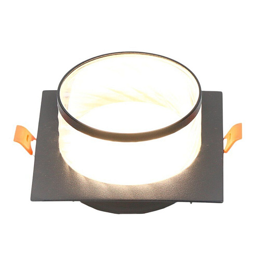 Светильник встраиваемый Элегия, GX53, квадратный, черный, General Lighting Systems, GCL-GX53-H38