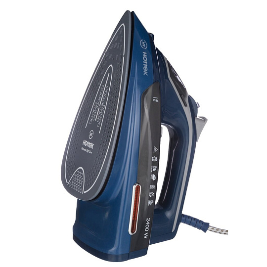 Утюг с керамическим покрытием, 2,4 кВт, синий, Hottek HT-955-008