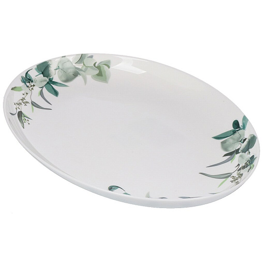 Блюдо стеклокерамика, овальное, 24х33 см, Эвкалипт, Daniks, LPKYP130/K2301
