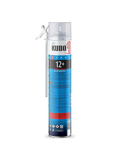 Клей-пена KUDO, Home 12+, бытовой, 1 л, всесезонный, KUPH10UAU