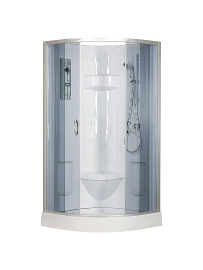 Душевая кабина 120х80х226 см, правый, поддон 26 см, тонированная, Erlit, ER351226R-C4-RUS
