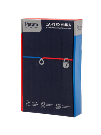 Смеситель для раковины, Potato, с картриджем, P10303S-2