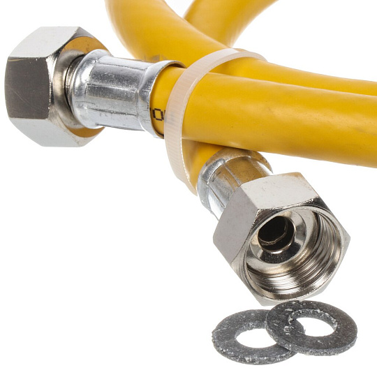 Подводка для газа 1/2"х1 м, г-г, ПВХ, ELKA