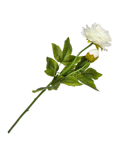 Цветок искусственный Пион, 60 см, белый, Y4-6932