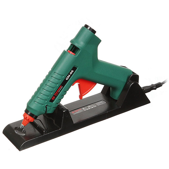 Электропистолет клеевой 11 мм, 15 Вт, 22 г/мин, короткая и длинная насадка стержни, Hammer, GN-06, 273271