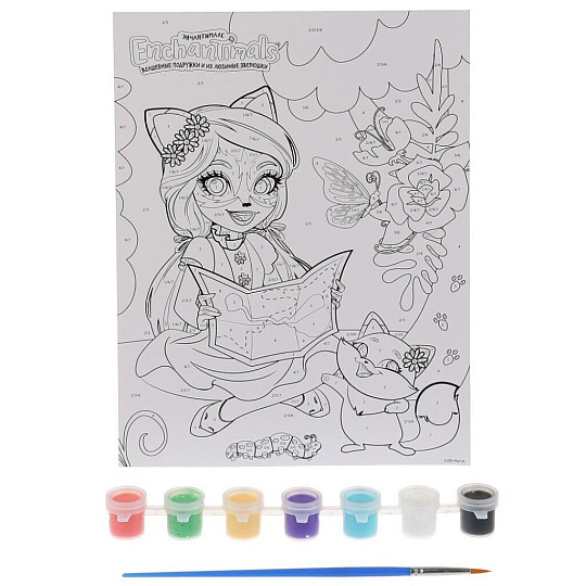 Картина по номерам Enchantimals, Роспись, 17х23 см, холст, 209-EN1