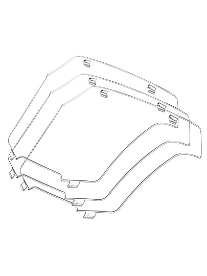 Стекло для маски сварщика Welder, Vision, 165 х 155 мм, пакет 3 шт, G/VISION/3