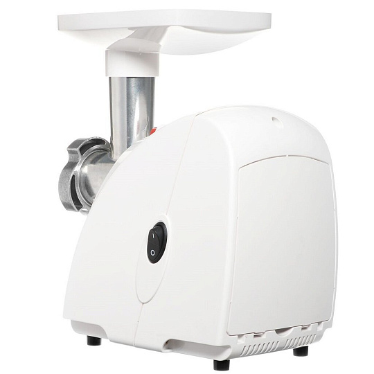 Мясорубка электрическая Аксион, 32.03, 1500 Вт, 1.7 кг/мин, пластик, с отсеком для хранения насадок, овощерезка