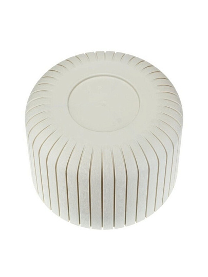 Кашпо пластик, 8 л, 25х20 см, белый ротанг, Idea, Шато, М 3039