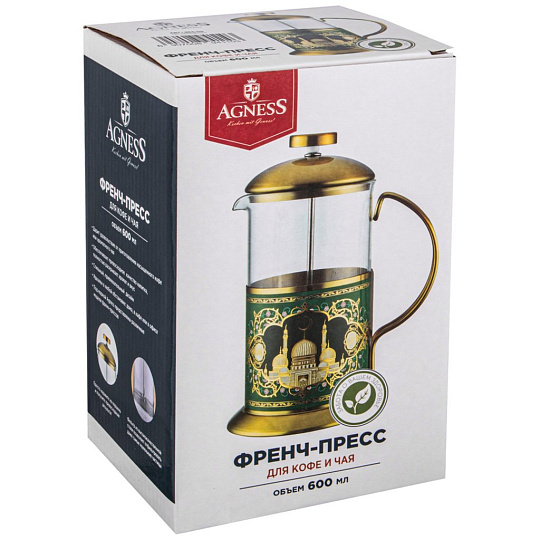 Френч-пресс Agness сура, 600 мл, 894-110